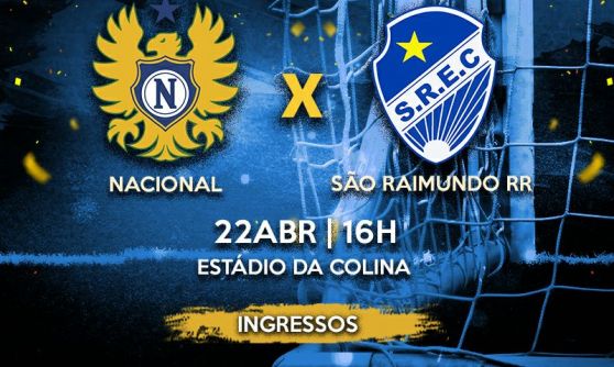 Nacional x São Raimundo-RR: ingressos à venda para o jogo de